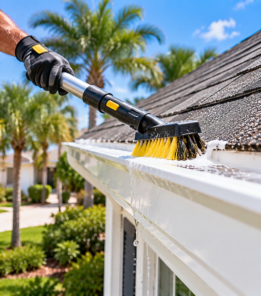 Gutter brightening in Jupiter, FL